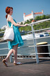 portrait of a girl with a bag portrait of a girl with a bag