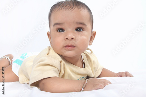 Photo: Portrait Of Indian Cute Baby Portrait Of Indian Cute Baby