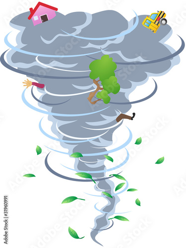 Vector: the sign of tornado the sign of tornado