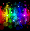 Color digital wave - technology background