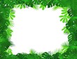 green leaf frame background green leaf frame background