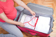 Pregnant woman is getting ready for the maternity hospital Pregnant woman is getting ready for the maternity hospital