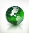 Vector 3D Galass Earth