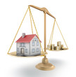 House price. 3D concept. House price. 3D concept.