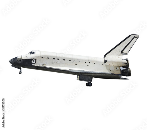 Photo: Space shuttle isolated Space shuttle isolated