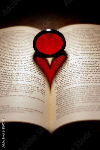 Foto: Red Heart on a Book Red Heart on a Book