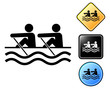 Rowing pictogram and signs