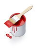 paint color tin can and brush paint color tin can and brush