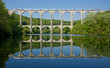 TGV auf dem Viadukt von Cize-Bolozon