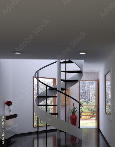 Illustration: Modern Interior - Loft / Apartment Modern Interior - Loft / Apartment