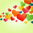 Colored hearts background (#1) Colored hearts background (#1)