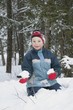 Boy Holding A Snowball