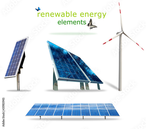 Photo: Renewable energy elements Renewable energy elements