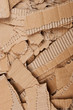corrugated cardboard torn pile corrugated cardboard torn pile