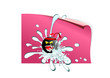 danger black ninja in water
