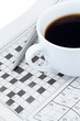 Newspapers and crossword puzzle Newspapers and crossword puzzle