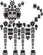 The monster made of small robots #2. The monster made of small robots #2.