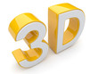 3D text. Entertainment cinema. Isolated. Illustration