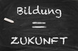 Illustration: Bildung gleich Zukunft Bildung gleich Zukunft