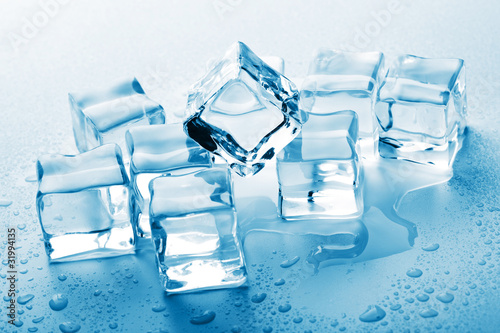 Photo: melting ice cubes melting ice cubes