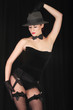 Cabaret sexy lady in black Cabaret sexy lady in black
