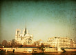 beautiful view Notre Dame Cathedral
