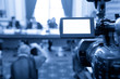 Camcorder at a conference.