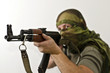 Rebel fighter with Ak-47