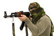 Krieger mit AK-47