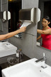 Women at hotel restroom Women at hotel restroom
