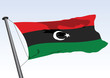 Vektor: former flag of Libya former flag of Libya