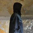 invisible man in abandoned interior