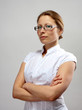 Portrait of businesswoman with crossed arms