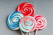 Colorful lollipop against the background Colorful lollipop against the background