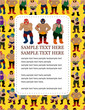cartoon wrestler card