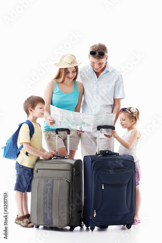 Photo: Family going on vacation Family going on vacation