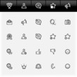 social web icon set