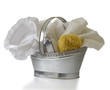 White Shirt in Bath Basket