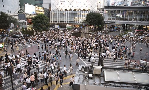 Photo: Tokyo Shibuya Crossing Rushhour Tokyo Shibuya Crossing Rushhour
