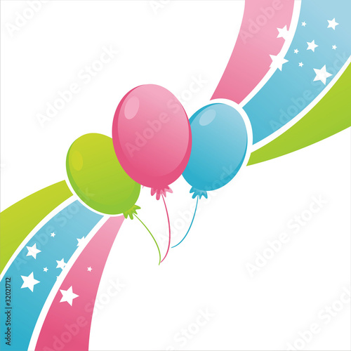 birthday balloons background. Zoom Not Available : Vector images are scalable to any size. colorful irthday balloons background