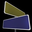 Blank Road Sign