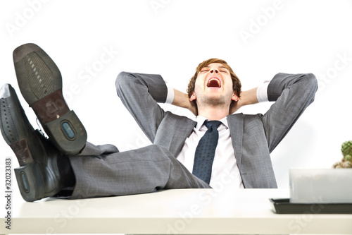 Photo: relaxed manager relaxed manager