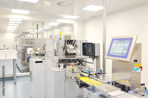Photo: medical factory and production indoor medical factory and production indoor
