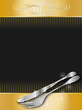 menükarte - schwarz - gold