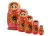 Red matrioshka on white Red matrioshka on white