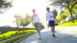 Attractive Couple Jogging to Keep Fit