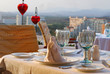 Dinner table set