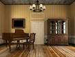 old piano in the old room