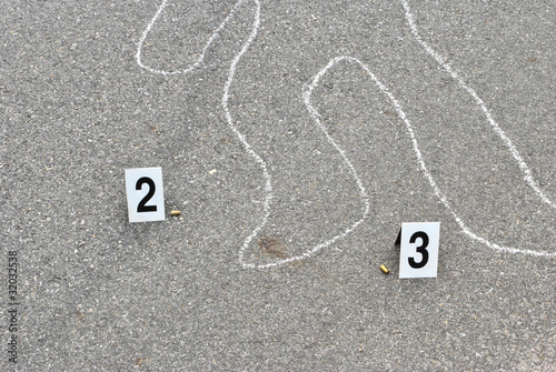 Foto: Chalk outline Chalk outline