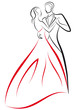 dancing couple, vector